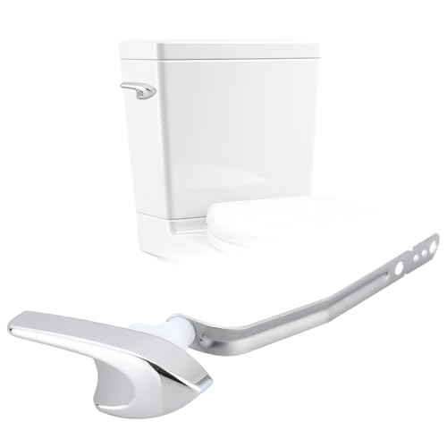 Toilet Handle Replacement Trip Lever Compatible with Kohler 87115-CP Toilet, Toilet Flush Handle Side Mount, Chrome