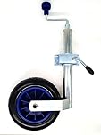 leisure MART 48mm Standard duty jockey wheel with pneumatic style puncture proof tyre and clamp LMX2403