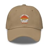 2myhands I Like Cows and Maybe Like 3 People Retro Cheese Dad Cap Khaki