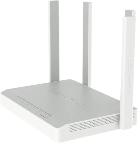 Keenetic Sprinter AX1800 Enrutador/extensor Wi-Fi de malla 6 con un conmutador inteligente Gigabit de 4 puertos