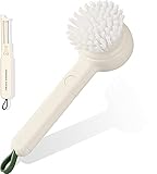 SetSail Vegetable Brush, Long Handle Fruit and Vegetable Scrubber 2-in-1 Brush with Peeler Kitchen Cleaning Brush for Apple, Carrot, Potato, Veggie