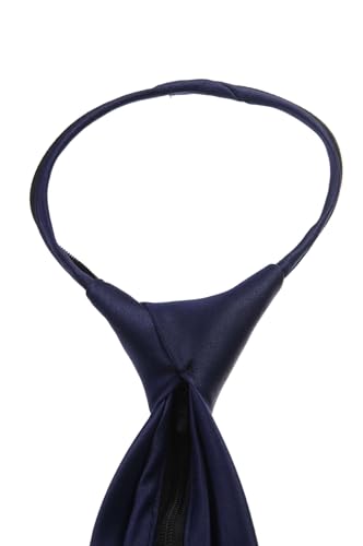 Tuxgear Zipper Ties for Boys & Men – Pre-Tied Adjustable Neck Ties in Microfiber, Perfect for Weddings & Formal Events3