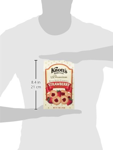 Knott's Berry Farm Premium Bite Sized Strawberry Shortbread Cookies Ten Ounce Gift Box #TOP2