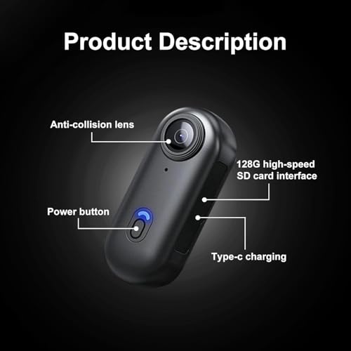 JETO ST-1080P Cámara Mini 1080P HD con Estuche miniatura 4