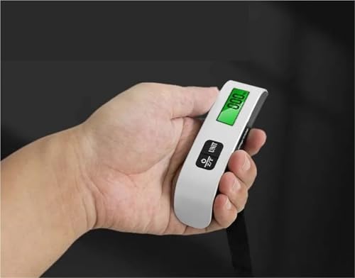 Portable 50KG Handheld Digital Scale - Mini Hanging Weighing Scale for Travel, Outdoor Adventures, and Home Use - Lightweight, Compact Design for Easy Carrying