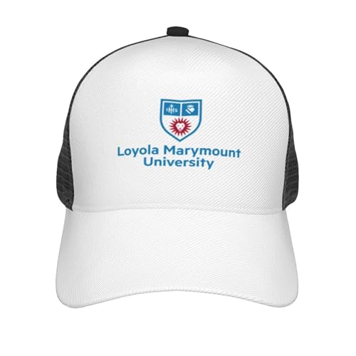 Loyola Marymount University Curved Brim Mesh Baseball Cap Casual Sun Hat for Unisex Black