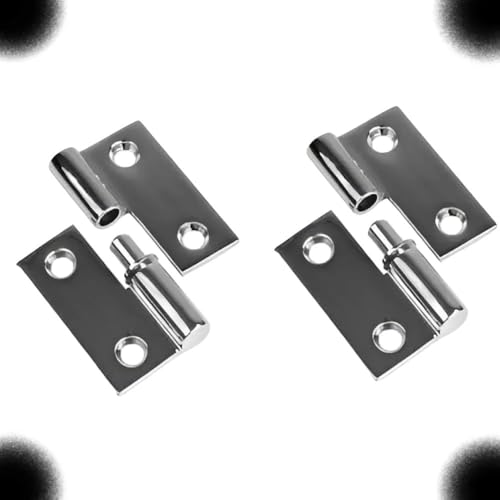 TM NEXDYNAMI 204520-1 Chrome Plated Brass Take-Apart Butt Hinge Right Compatible with Sea-Dog 2-3/4' (Pair)