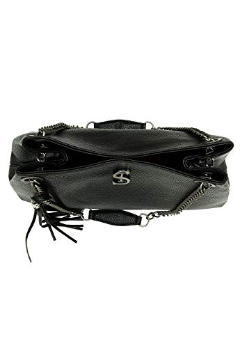 Bolsa Feminina de Ombro Grande Com Necessaire Selten Preta