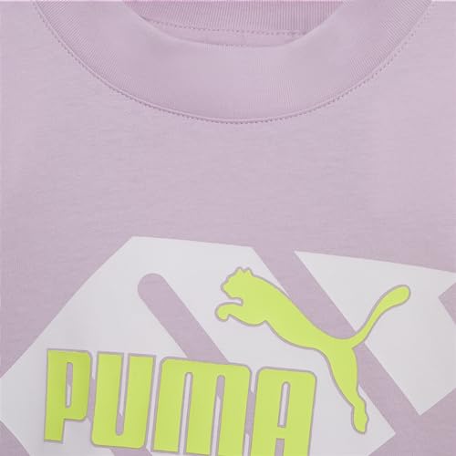 Image of Puma Girls' Short Sleeve T-Shirt, Fashion Prints & Colors, Soft and Comfortable