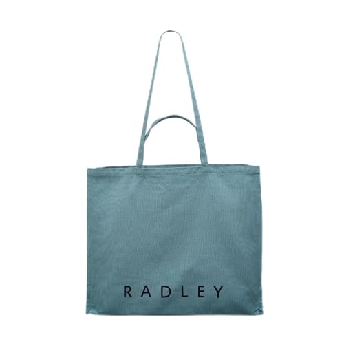 Sac fourre-tout en toile RADLEY London grand format bleu camée