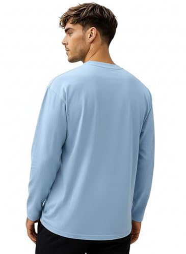 Image of Veirdo Pure Cotton Round Neck Regular Fit Solid Full Sleeve T-Shirt for Men & Boys (Available in Black, Cork, Green, Maroon, Navy, Swanwhite & White Color)
