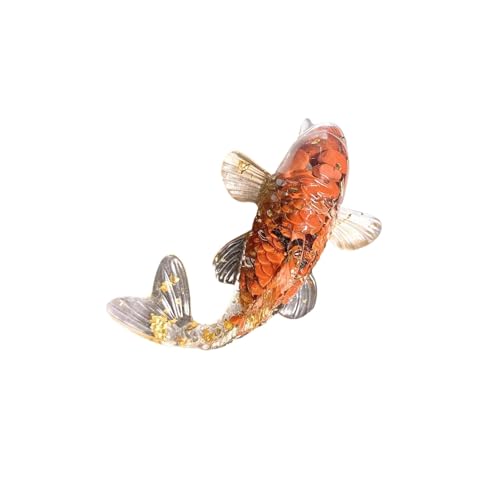 siduytin Figurine de Carpe en Verre, décoration de Bureau élégante, Cadeau pour la Maison, Ornement Feng Shui, 6 cm.