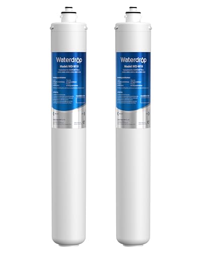 Waterdrop I2000 2 Under Sink Water Filter Replacement for Pentair Everpure I2000 2 EV9612-22 MC2 ESO7 MH2 EV9612-56 EV9607-25 EV9613-21 NSF/ANSI 42 Certified 26000 Gallons 2 Pack