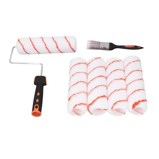 Juego de Rodillos de Pintura, Kit de Rodillos de Pintura Pequeños que Ahorran Mano de Obra Buena Absorción Lana de Poliéster Gruesa para el Interior del Hogar