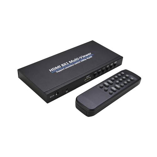 HDMI 画面切り替え器 8x1 1080p HDMI画面分割切替器 8入力 Amazon.co.jp: 4K HDMI画面分割切替器 マルチビューワー 8入力1