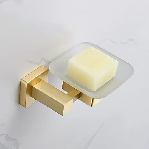 Jabonera de cobre y juego de accesorios para baño con tendedero para ropa práctico