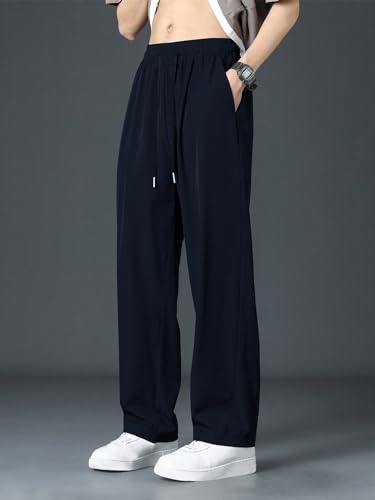 Image of Leriya Fashion Men's Loose Mid Rise Regular Trouser | Sports Stylish Track Pant