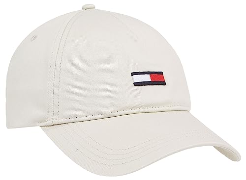 Tommy Jeans Herren Cap Elongated Flag Basecap, Beige (Bleached Stone),...
