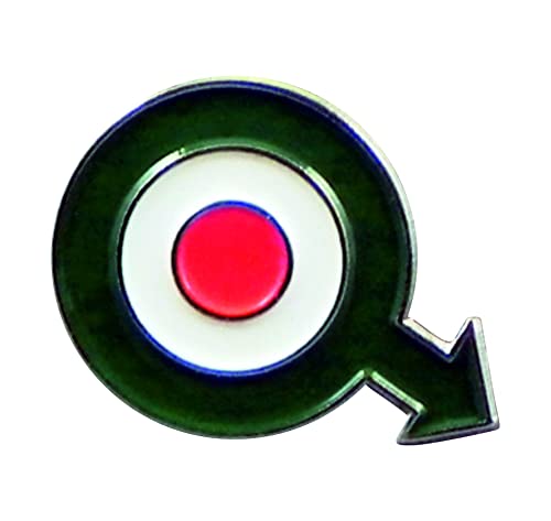 Spilla in metallo smaltato MOD Arrow Target Italiano (Roundel) (25mm)
