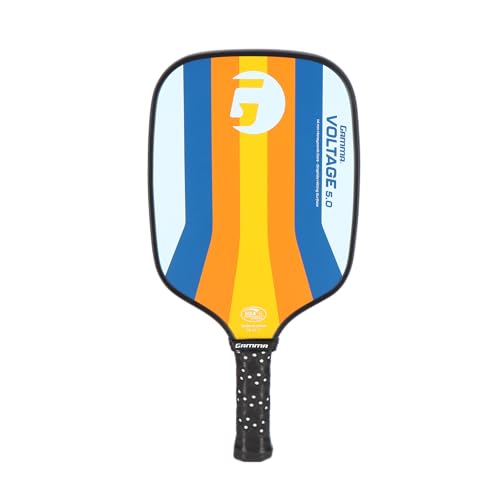 Gamma Sports 5.0 Pickleball Paddle, Graphite Pickleball Paddle with Polypropylene Core and Honeycomb...