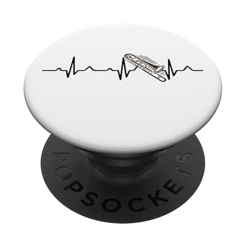 Música Trombón Músico trombón Heartbeat Trombón PopSockets PopGrip Adhesivo