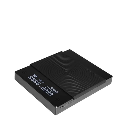 HFWRDVJCM para Uso doméstico y de Oficina Nueva báscula Digital for Cocina, café y Alimentos con Temporizador, USB, Ligera, Mini báscula Digital(Basic 2 Black)
