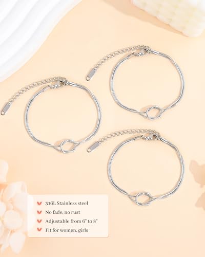 Image of SUNSH 2 /3 Mother Daughter Bracelets, Back to School Matching Bracelets Gifts for Mom Daughters
