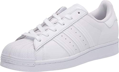 adidas Women's Superstar Sneaker, White/White/White, 9.5