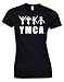 Produktbild Crown Designs YMCA Neuheit Geschenk Für Frauen Und Jugendliche Taillierten T-Shirts Tops (Schwarz/EU - 42-44)