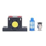 WOOXGEHM Industrieller Pneumatischer Turbinen OSzillator, Omt CNC Prozess, Einstellbare Vibrationskraft, Pneumatischer Hochgeschwindigkeits Turbinen OSzillator mit G1/8 Zoll Gewinde