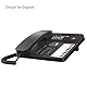 Gigaset Desk 800A - Schnurgebundenes Telefon mit Anrufbeantworter - dreizeiliges LCD-Display - 5 Wege Navigationstaste - Freisprechfunktion - MFV- oder Impulswahl, schwarz [Deutsche Version]