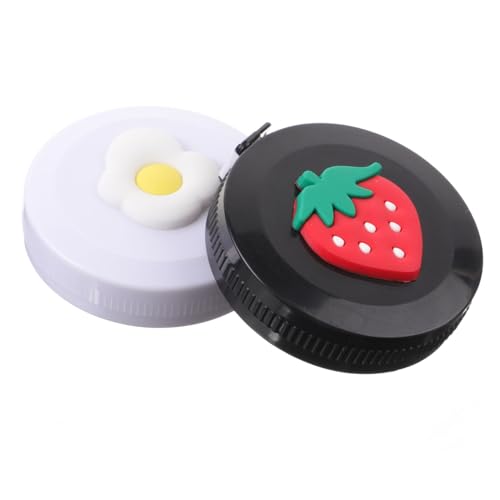 Happyyami 2個 柔軟で携帯便利なミニ巻尺 自動巻き取りボディメジャー 衣服や手芸用 両面目盛り付き 腹囲や胸囲の測定に