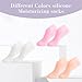 OKAMY Silicone Socks for Dry Cracked Feet - 3 Pairs Moisturizing Socks - Foot Spa Pedicure Socks for Women