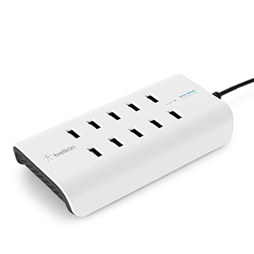 Belkin Rockstar 10-Port USB-A Charger (10 x 2.4 A Fast Charging) - White