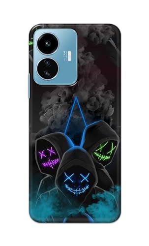 Image of PRINTFIDAA Plastic Printed Hard Back Cover Case For Vivo Iqoo Z6 Lite 5G | Vivo Y77 5G Back Cover (Mask Man) -112, Multi