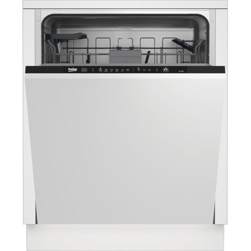 Beko BDIT16430 XL-Einbau-Geschirrspüler 60 cm vollintegriert, für 14 Maßgedecke, 3 Spülebenen, 5 Temperaturen, 6 Programme, halbe Beladung, automatische Türöffnung, MultiTab, Quick&Clean