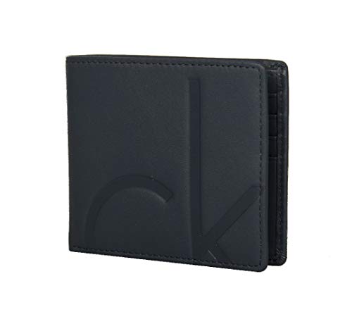 Calvin Klein Man's leather wallet CK JEANS item J5IJ500373 CLARK 8CC SLIMFOLD cm.10,7 x 9, 453 Blue wing teal, UNICA - ONE SIZE2