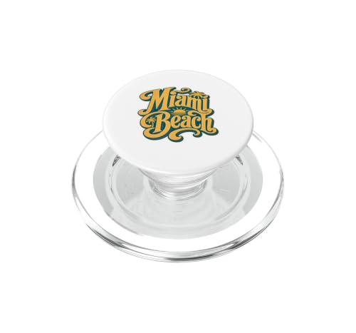 PopGrip para MagSafe Playa Miami PopSockets con diseño veraniego y compacto