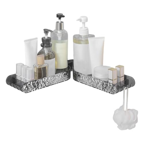 Genérico Estante De Esquina para Baño - Soporte Adhesivo Impermeable | Repisa De Ducha De Montaje En Pared | para Baño Cocina Sala de Estar Dormitorio Encimera Inodoro Interior Hogar