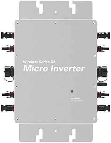 Miniatura 7 de Microinversor 1600 W Sistema Inversor Conexión La Red Solar, Sistema Energía Solar Fotovoltaica Inversor Energía Identificación Automática Ip65 Prueba Agua A