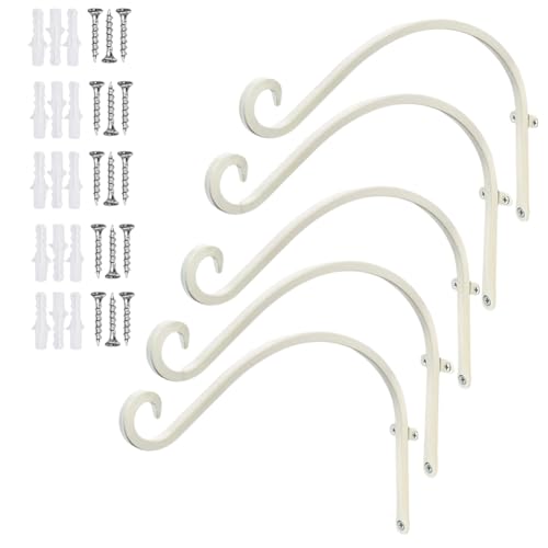 Crochet de jardin blanc étagère fleurs balcon suspension pot - 2
