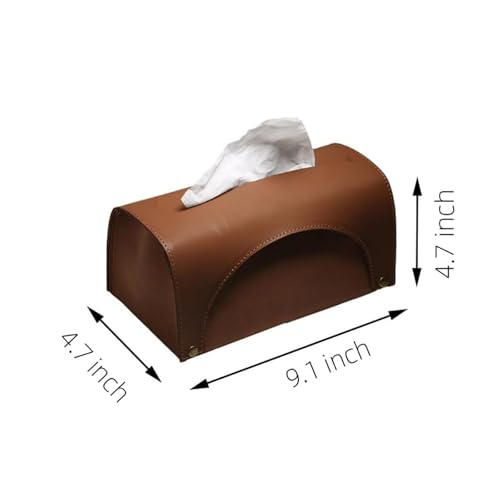 Couvercle de boîte à mouchoirs givré au design rectangulaire moderne - 3