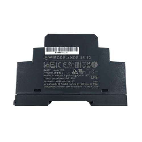 Alimentation HDR-15 5V transfo rail DIN 12W 2.4A robuste