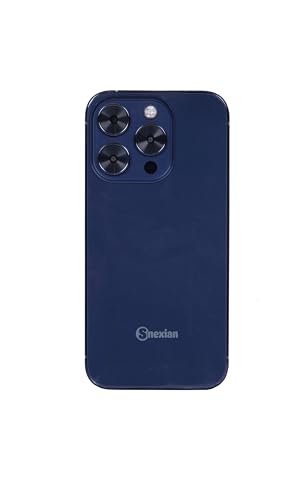 Image of Snexian All-New Rock 15 Slim Design Dual Sim |Keypad Mobile| with 2.4 inch Display |Support 15Pro Case|Music Light|Glass Back Panel|BT Dialer|Voice Changer|Long Lasting Battery|Camera|Feature Phone| Blue