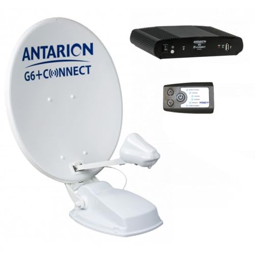 ANTARION Parabole Satellite Automatique 72cm sans Récepteur + Positionneur Camping Car