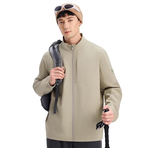 TYSON WOLF Men's Rain Jacket Waterproof Lightweight Rain Shell Raincoat for Golf Hiking Travel Cycling Windbreakers — view 2