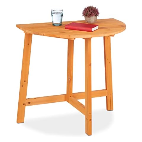 Mesa Plegable de Pared Relaxdays Semicircular Cover