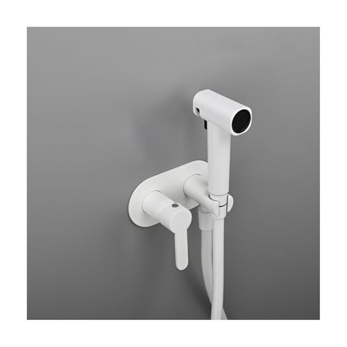 SWHC Bidet Sprayer for Toilet, Handheld Sprayer Kit Brass Cloth Diaper Sprayer Set Wall-Mounted Bidet Sprayer High Pressure Handheld Bidet Sprayer for Toilet Hot and Cold Water