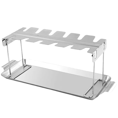Soporte plegable para patas de pollo, estante plegable para parrillas, parrillas ligeras para campamentos y fiestas