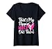 Womens Gymnastics Aunt Proud Aunt of A Gymnast Auntie V-Neck T-Shirt